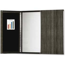 Mayline Gray Laminate Bulletin Board - White Surface Stain Water & Ghost Resistant - Accessory Tray - Boards