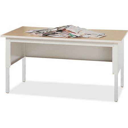 Mayline Mailflow-To-Go Sorting Table: 36’’x60’’ Chrome/Gray - Heavy Duty Durable - Leveling Glide - Literature
