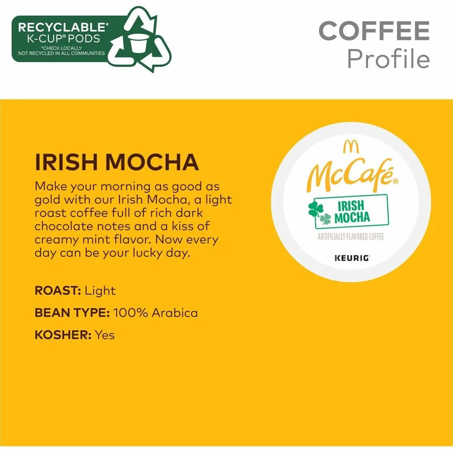 McCaf√©® Irish Mocha K-Cups - Light Roast - 24 Count Box - Coffee