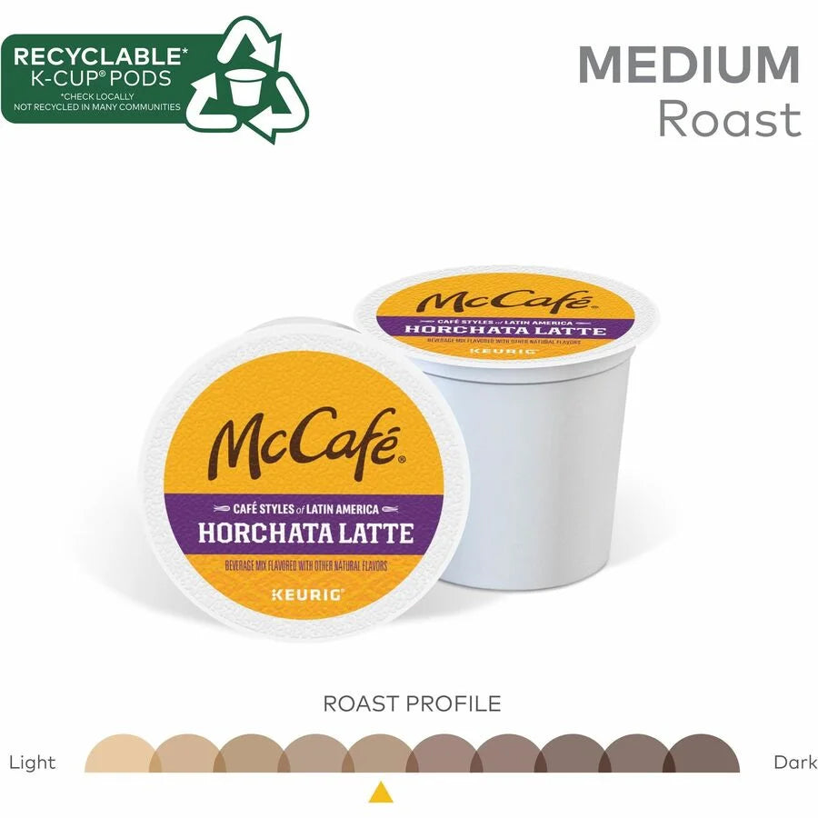 McCaf√©® K-Cup Horchata Latte: Medium Roast 24/Box - Coffee