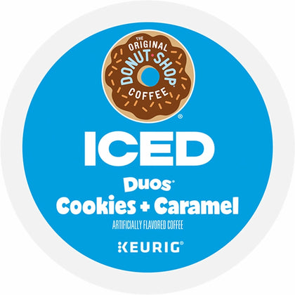 McCafe K-Cup Iced Duos Cookies & Caramel Coffee - 24 Box - Keurig Brewer Compatible