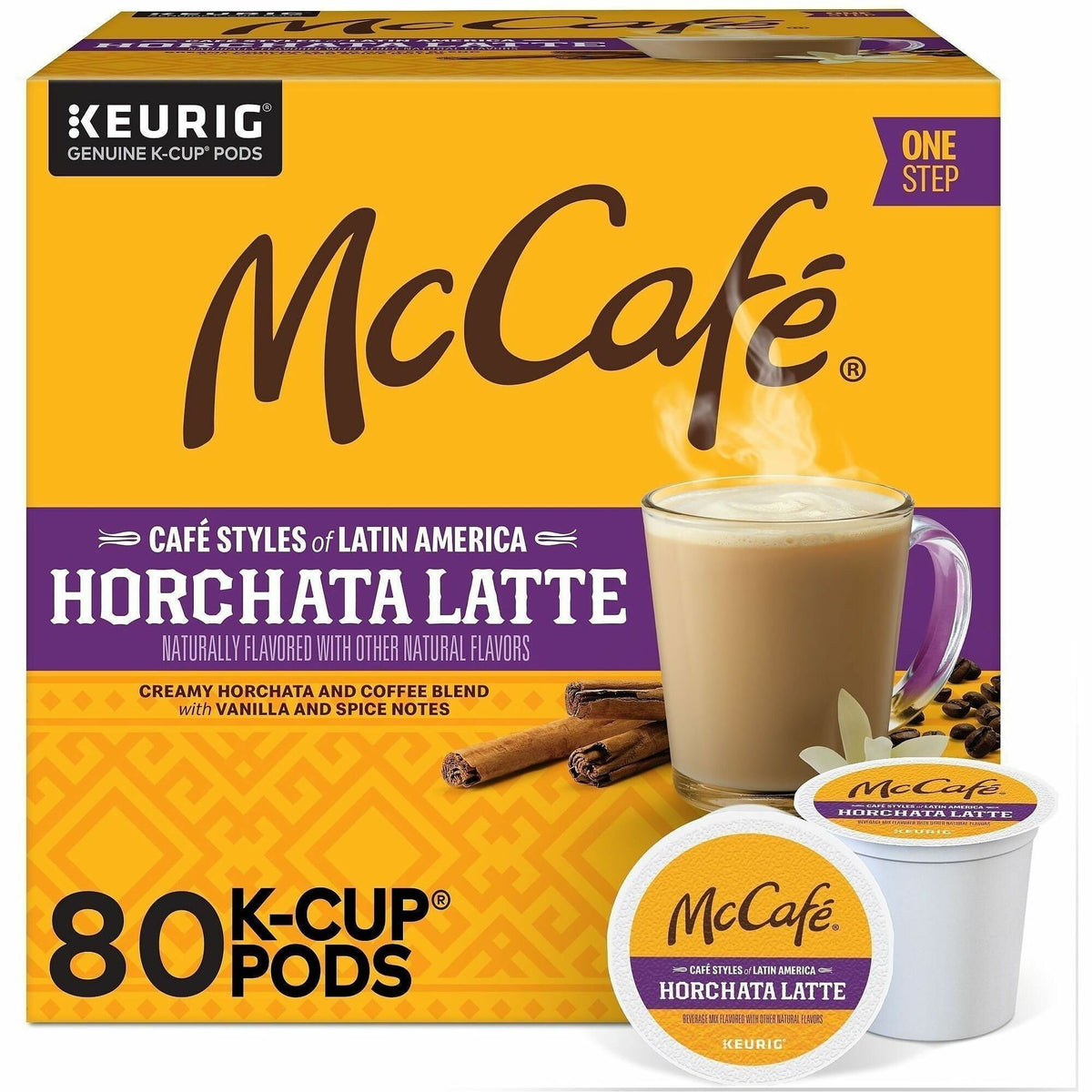 McCafé® K-Cup Horchata Latte - Compatible with Keurig Brewer - Medium - Per Box - 24 - Coffee