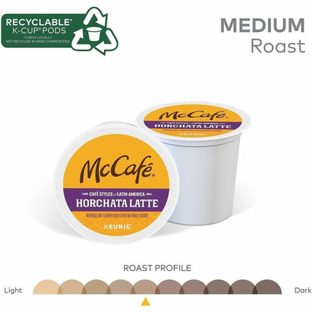McCafé® K-Cup Horchata Latte - Compatible with Keurig Brewer - Medium - Per Box - 24 - Coffee