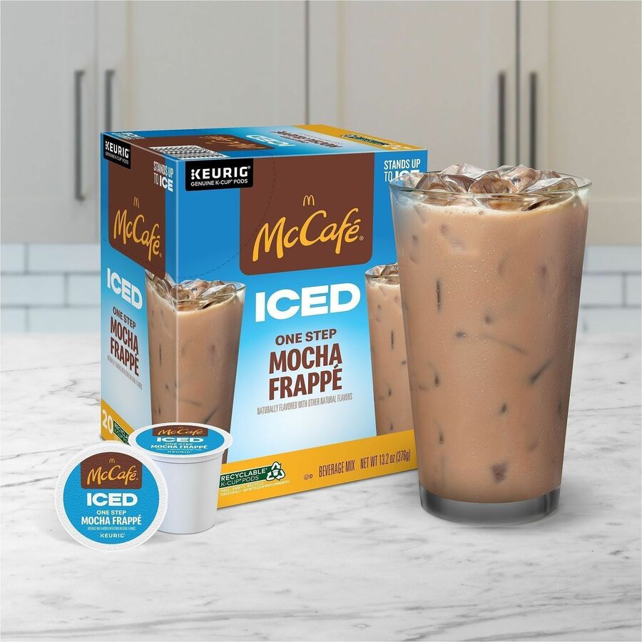 McCafé® K-Cup Iced One-Step Mocha Frappe - Compatible with Keurig Brewer - Ice Coffee - Medium