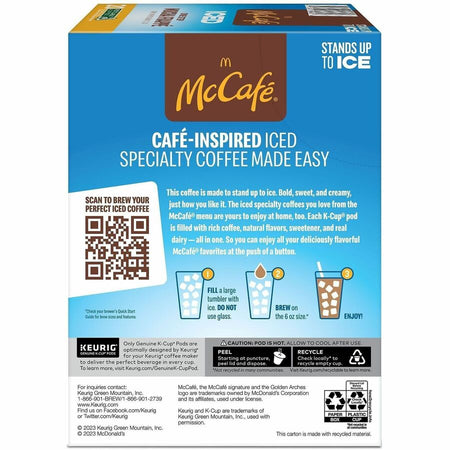McCafé® K-Cup Iced One-Step Mocha Frappe - Compatible with Keurig Brewer - Ice Coffee - Medium