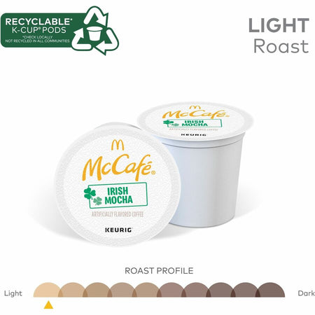 McCafé® K-Cup Irish Mocha - Compatible with Brewer - Light - 24 / Box - Coffee