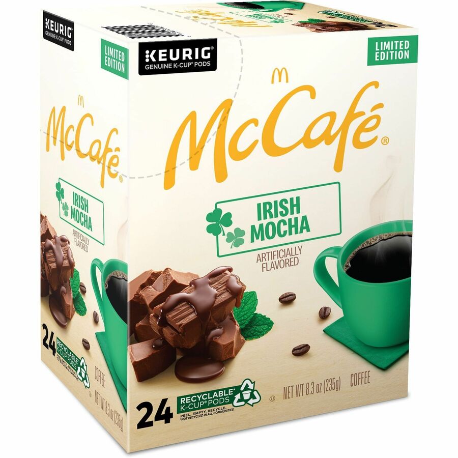 McCafé® K-Cup Irish Mocha - Compatible with Keurig Brewer - Light - Per Box - 24 - Coffee