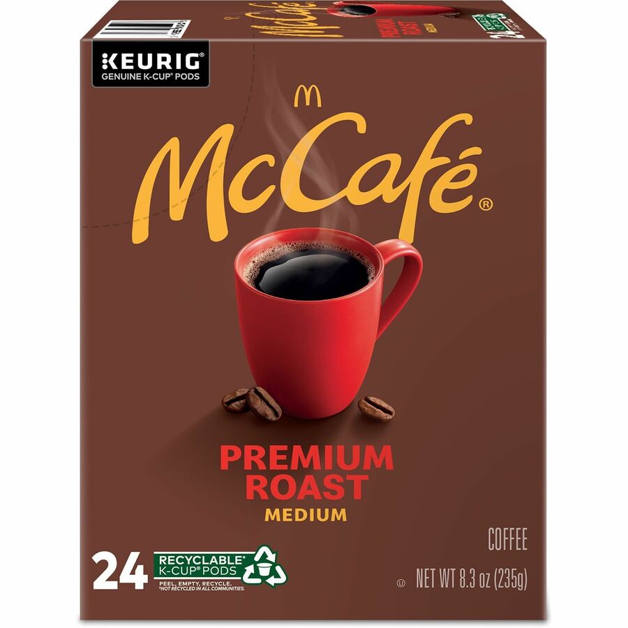 McCafé® K-Cup Premium Roast Coffee - Compatible with Keurig Brewer - Medium - 24 / Box