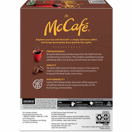 McCafé® K-Cup Premium Roast Coffee - Compatible with Keurig Brewer - Medium - 24 / Box