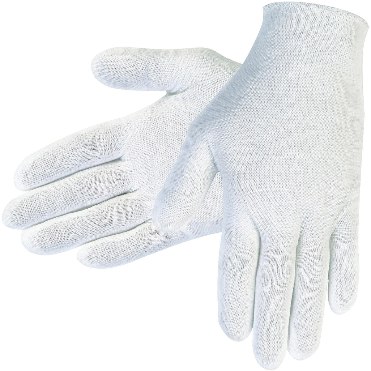 MCR Safety Inspectors Gloves - Large Size - White - 12/Pack - Work