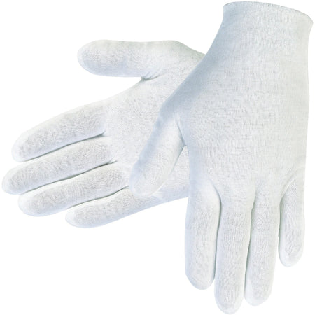 MCR Safety Inspectors Gloves - Large Size - White - 12/Pack - Work