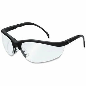 MCR Safety Klondike Glasses: Clear Lens Matte Black Frame - Protective Gear