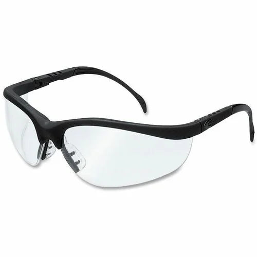 MCR Safety Klondike Glasses: Clear Lens Matte Black Frame - Protective Gear