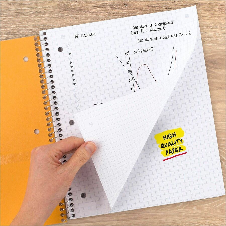 Mead 1-subject Graph Ruled Notebook - Letter-size - Alternate-Image3