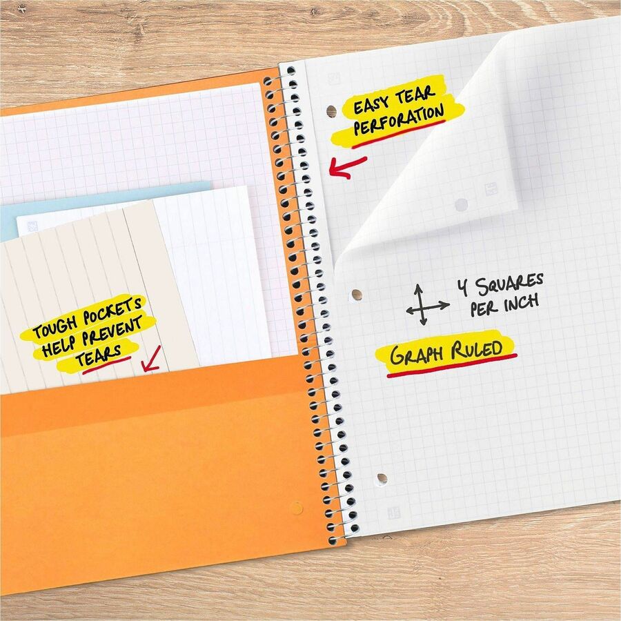 Mead 1-subject Graph Ruled Notebook - Letter-size - Alternate-Image4