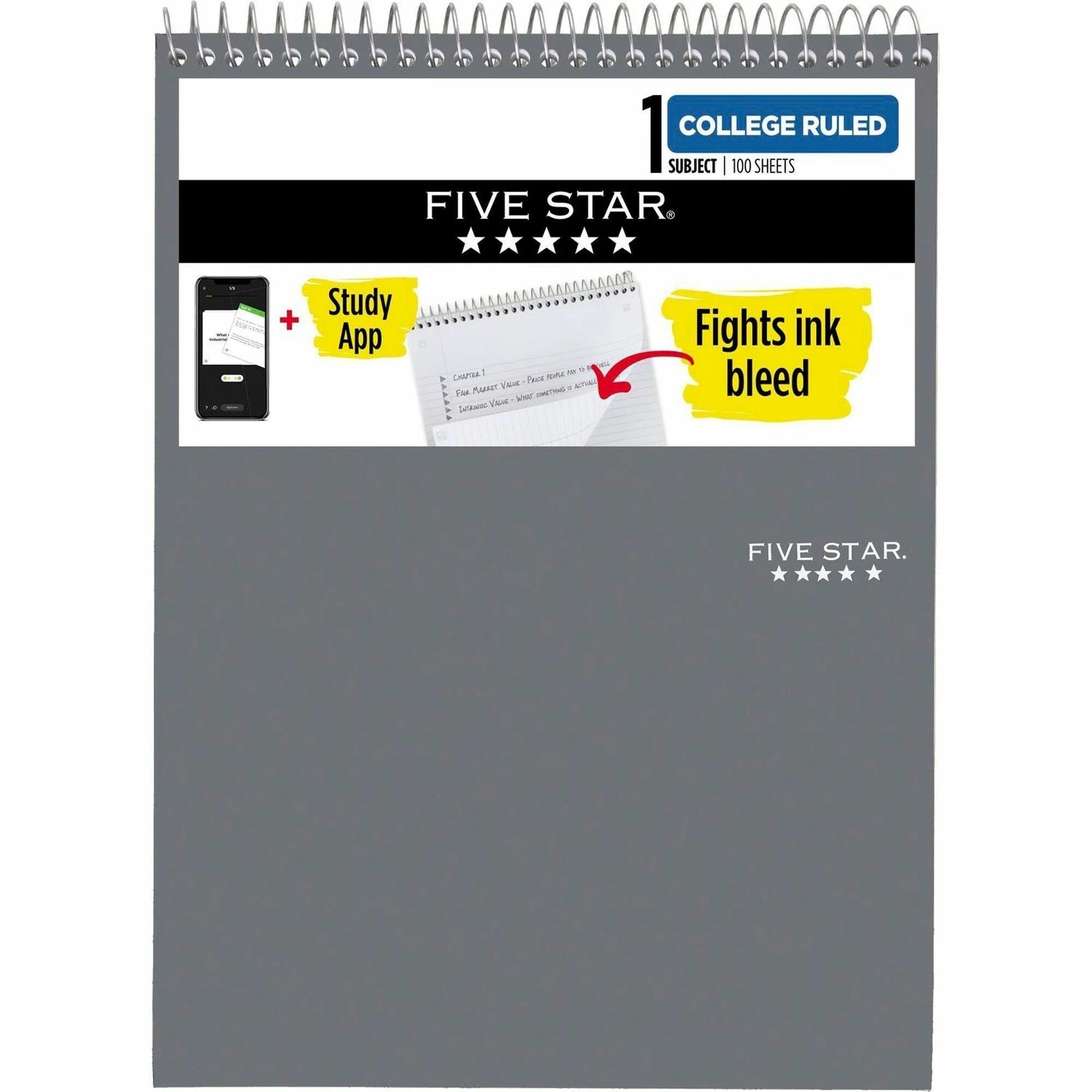 Mead 1-Subject Notepad: 100 Sheets Wire Bound 8 1/2’’ x 11’’ - Assorted Laminated Cover - Notebooks