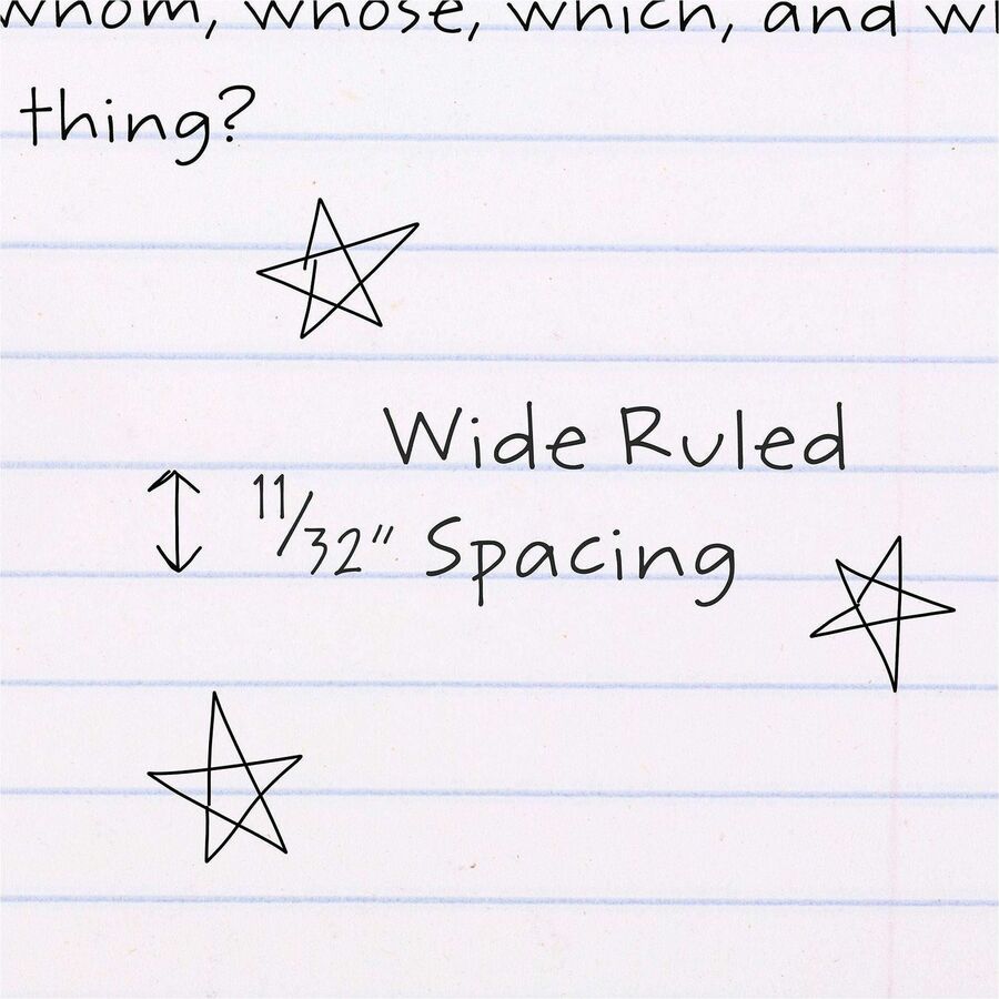 Mead 1 Subject Wide Ruled Spiral Notebook - Alternate-Image3