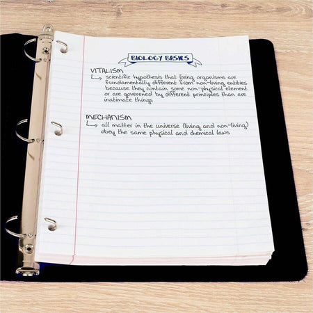 Mead 3-Hole Punched Wide-ruled Filler Paper - 200 Sheets - Ruled Red Margin - 8’’ x 10 1/2’’ Sheet Size - White - Pack
