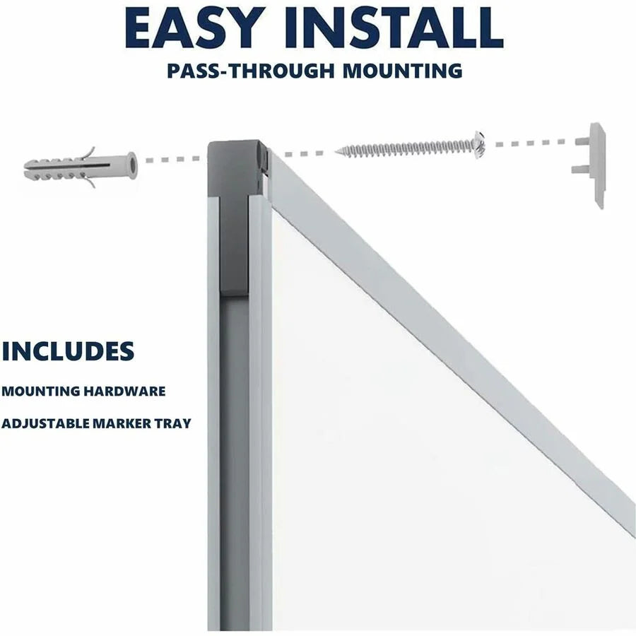 Mead Basic Dry-Erase Board: 35.9’’ x 23.8’’ - White Melamine Surface - Dry Erase Boards