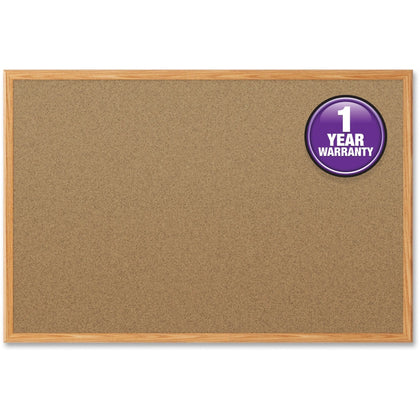 Mead Classic Cork Bulletin Board: 48x36 Natural Surface - Boards