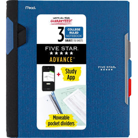 Mead College Ruled Subject Notebook - 150 Pages - Spiral - Assorted Plastic Cover - Notebooks