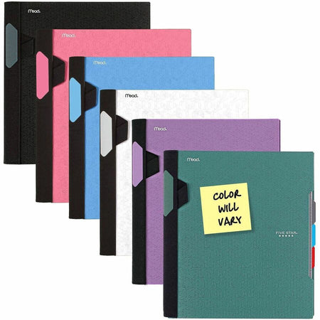 Mead College Ruled Subject Notebooks - 150 Pages - Spiral - 11’’ Height x 10.1’’ Width - Assorted Plastic Cover