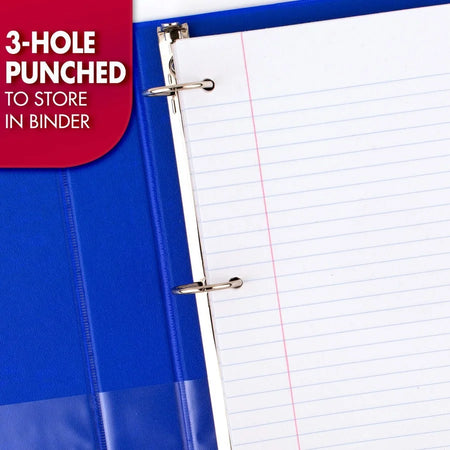 Mead 3-Hole Punched Wide-ruled Filler Paper - 200 Sheets - Ruled Red Margin - 8’’ x 10 1/2’’ Sheet Size - White - Pack