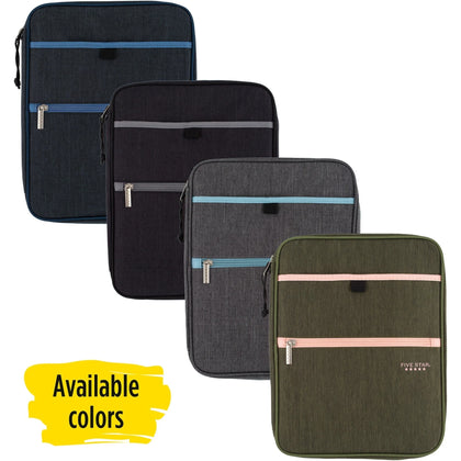 Mead Five Star Carry-All Zipper Binder: Durable 1’’ Capacity 225 Sheets Multi-colored - Organizer/Zip Binders