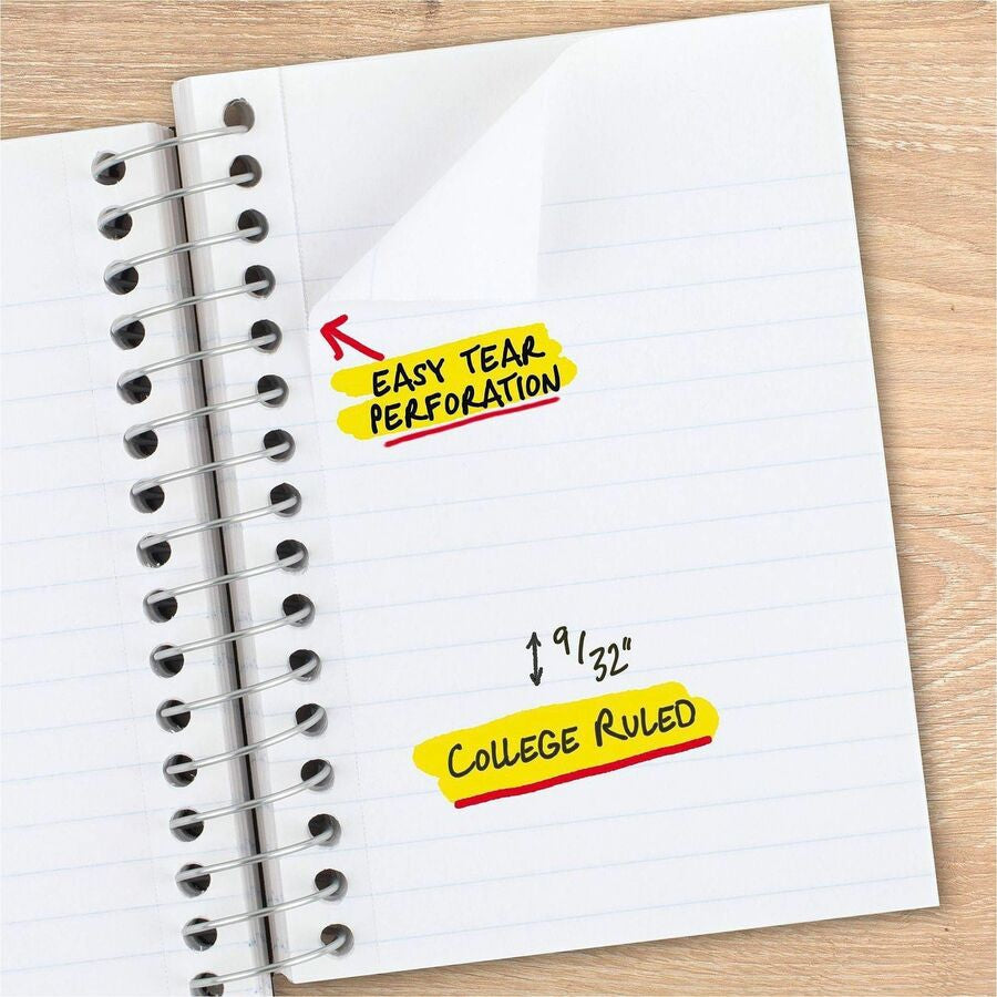 Mead Five Star Fat Lil’ Wirebound Notebook - 200 Pages - Plain - Coilock - 4’’ x 5 1/2’’ Sheet Size - Assorted Poly