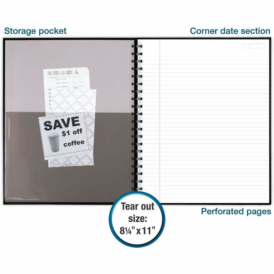 Mead Hardbound Business Notebook - Letter - Alternate-Image2