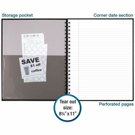 Mead Hardbound Business Notebook - Letter - Alternate-Image2