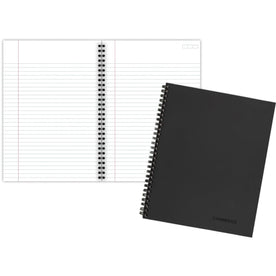 Mead Legal Business Notebook: Wire Bound 80 Sheets 6’’ x 9 1/2’’ - Black Linen Cover - Notebooks
