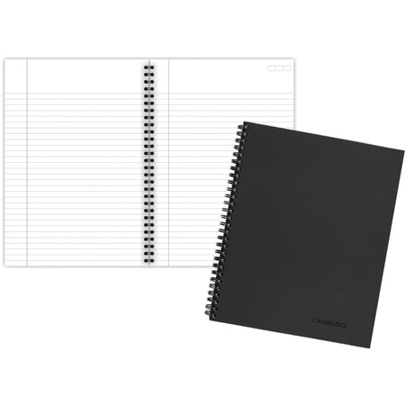 Mead Legal Business Notebook: Wire Bound 80 Sheets 6’’ x 9 1/2’’ - Black Linen Cover - Notebooks