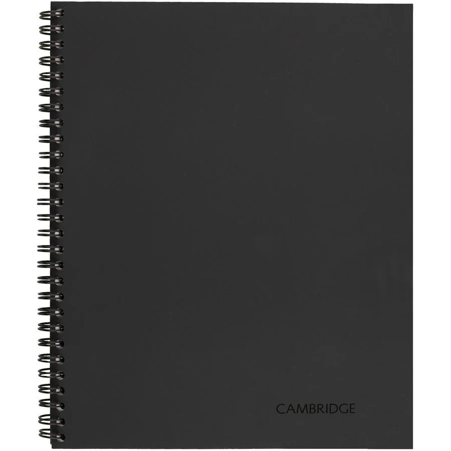 Mead Legal Business Notebook: Wire Bound 80 Sheets 6’’ x 9 1/2’’ - Black Linen Cover - Notebooks