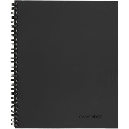 Mead Legal Business Notebook: Wire Bound 80 Sheets 6’’ x 9 1/2’’ - Black Linen Cover - Notebooks