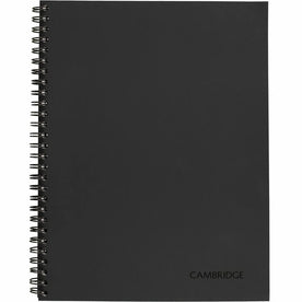 Mead Limited Meeting Notebook: 80 Pages Wire Bound 7 1/4’’ x 9 1/2’’ - Black Cover - Notebooks