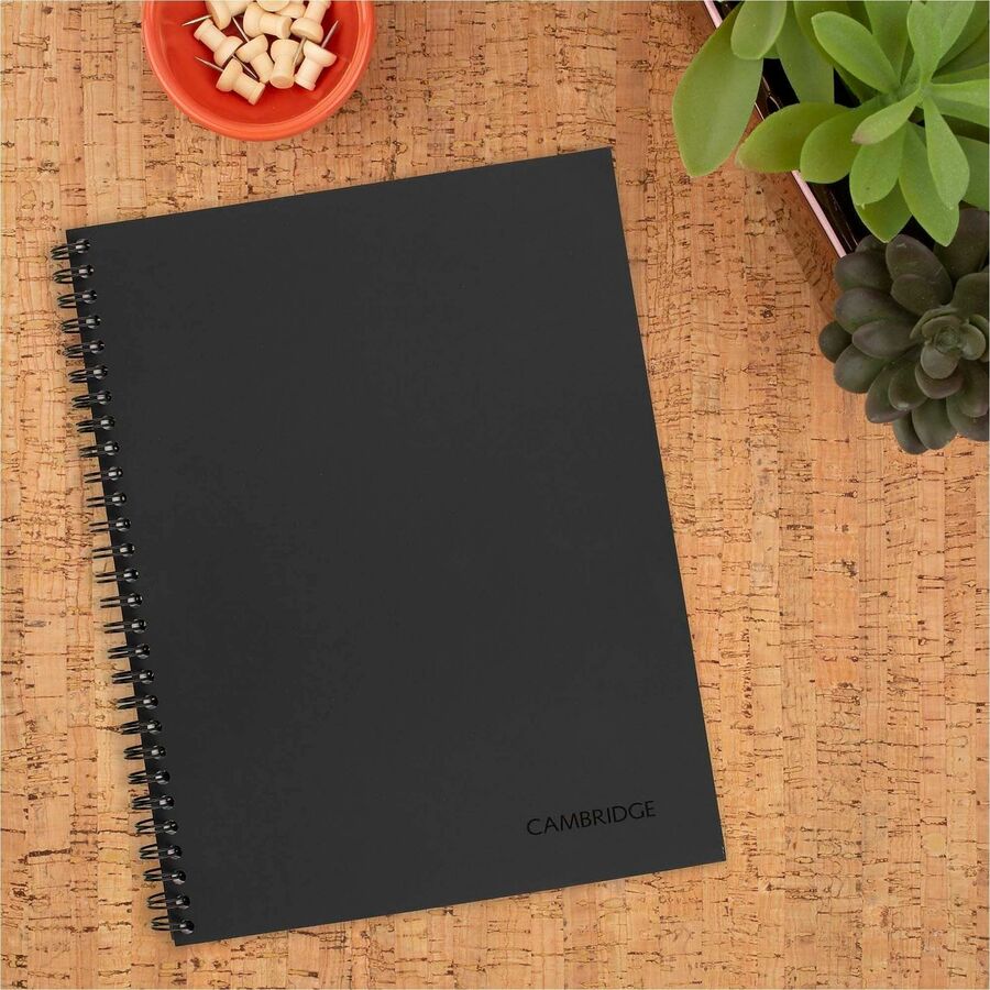 Mead Limited Meeting Notebook - 80 Pages - Wire Bound - Both Side Ruling Surface - Ruled Front - Notebooks