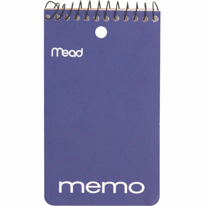 Mead Memo Book: 3’’ x 5’’ Wirebound College Ruled - 120 Pages - Notebooks