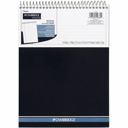 Mead Premium Wirebound Legal Pad: College Ruled 70 Sheets 8.5’’ x 11.75’’ - Notebooks