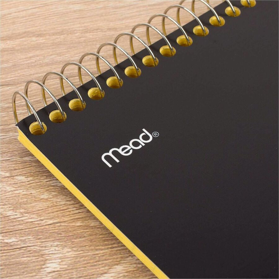 Mead Premium Wirebound Legal Pads - 70 Sheets - Spiral - 20 lb Basis Weight - 8 1/2’’ x 11 3/4’’ Sheet Size - Canary
