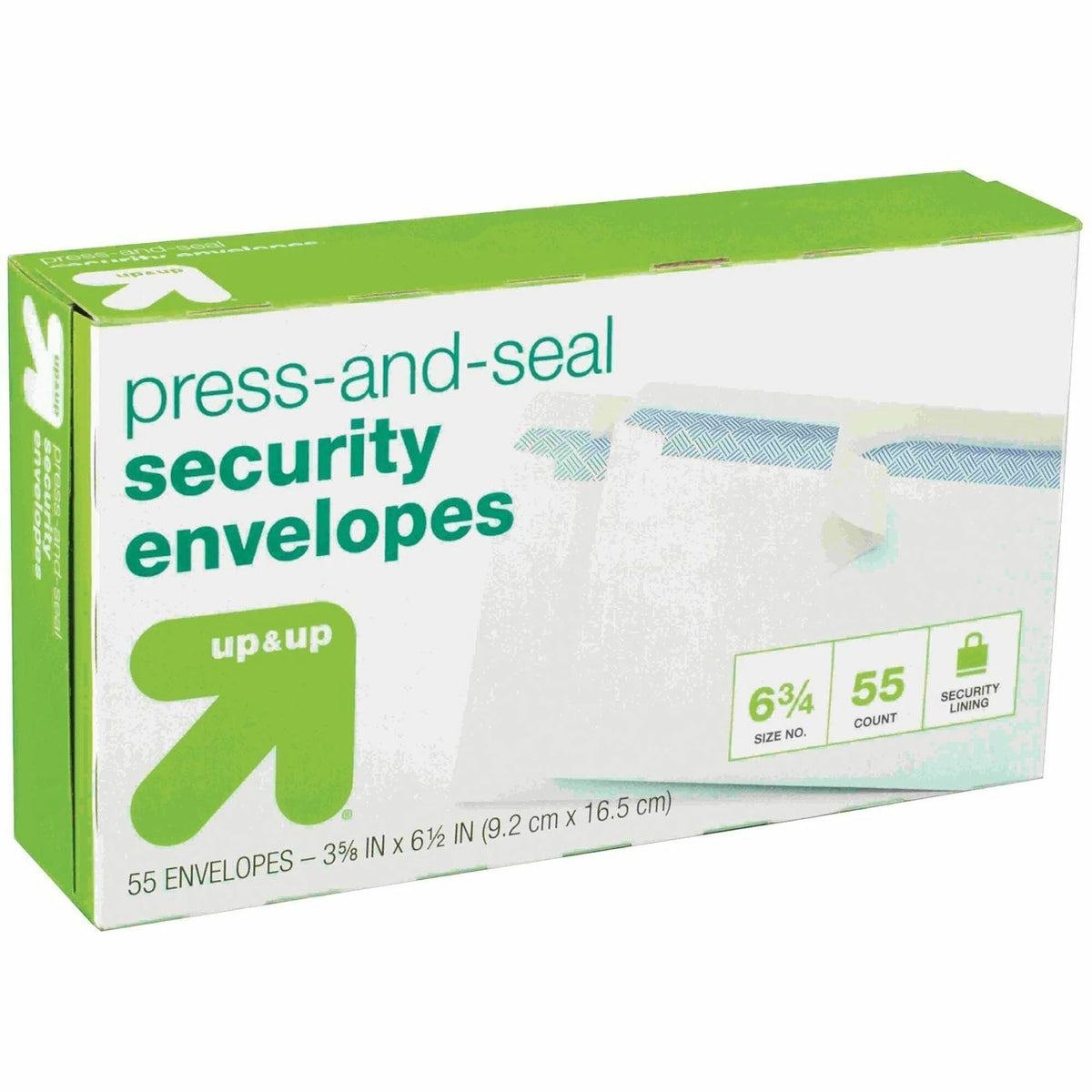 Mead Press-it No. 6 Security Envelopes: White Peel & Seal - 55/Box - Business Envelopes