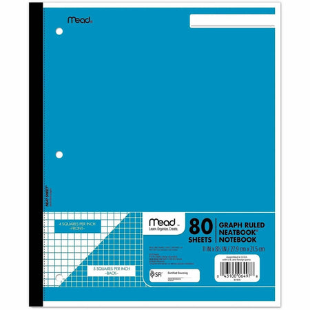 Mead Quad Wireless Neatbook Notebook - Letter - 2000