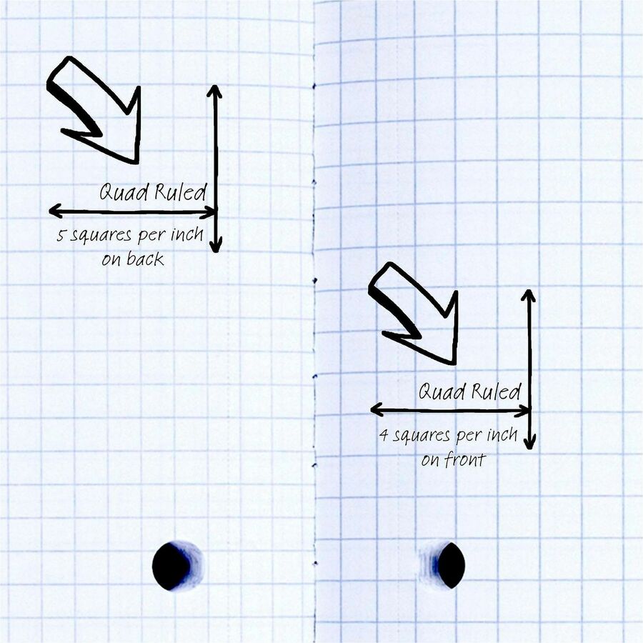 Mead Quad Wireless Neatbook Notebook - Letter - Alternate-Image1