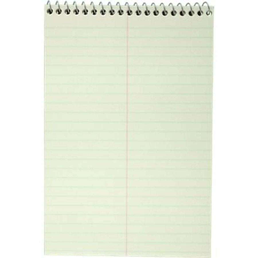 Mead Spell-Write Steno Book - 80 Sheets - Wire Bound - 6’’ x 9’’ Sheet Size - Green Paper - Cardboard Cover - 1 Each