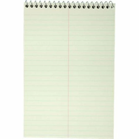 Mead Spell-Write Steno Book - 80 Sheets - Wire Bound - 6’’ x 9’’ Sheet Size - Green Paper - Cardboard Cover - 1 Each