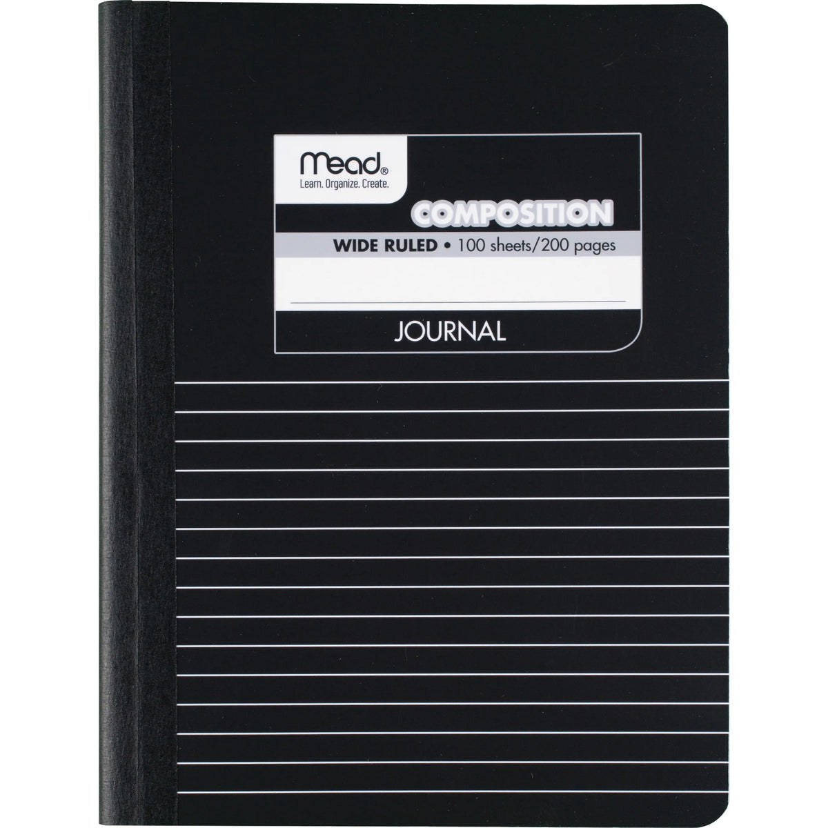 Mead Square Deal Black Marble Journal: 100 Sheets 7 1/2’’ x 9 3/4’’ - Schedule Planner - Notebooks