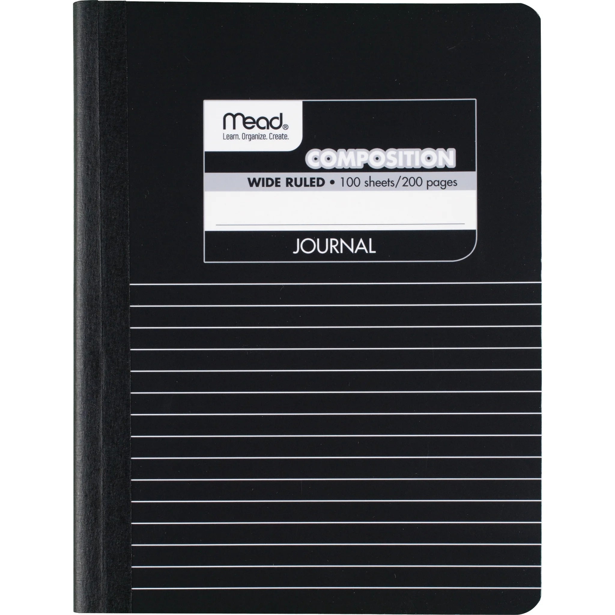 Mead Square Deal Black Marble Journal: 100 Sheets 7 1/2’’ x 9 3/4’’ - Schedule Planner - Notebooks
