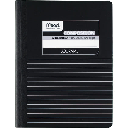 Mead Square Deal Black Marble Journal: 100 Sheets 7 1/2’’ x 9 3/4’’ - Schedule Planner - Notebooks