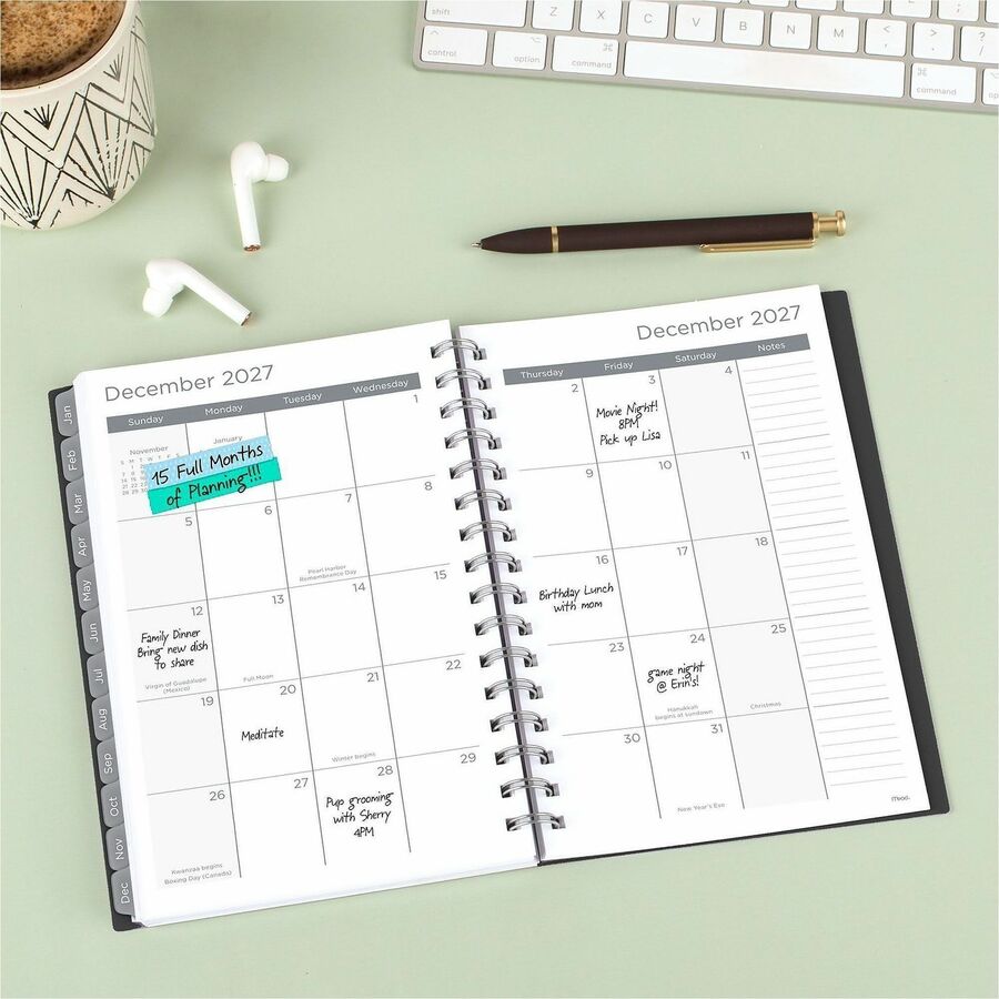 Mead 15-Month Weekly/Monthly Planner - Alternate-Image2
