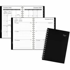 Mead Thicket Monthly Desk Pad Calendar Compact 17.75’’ x 11’’ Jan–Dec 2026 Weekly & Layout Double-Page White Sheets